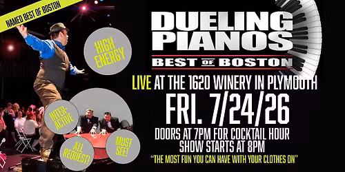 Command Performance! Dueling Pianos LIVE! At 1620 Winery