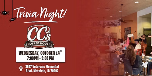 Trivia Night at CC\u2019s Coffee House! \u2615\ufe0f\ud83e\udde0