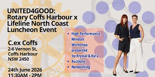 Rotary Club Coffs Harbour x Lifeline North Coast Luncheon Event