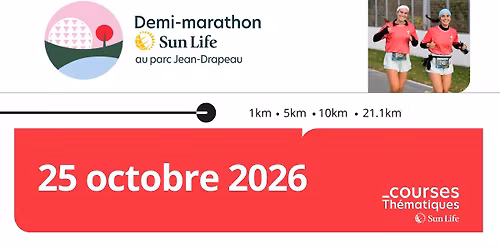 Demi-Marathon Sun Life au parc Jean-Drapeau 2026
