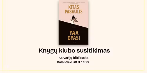Kalvarij\u0173 bibliotekos Knyg\u0173 klubo susitikimas