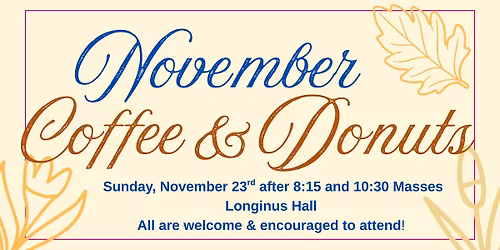 November Coffee & Donuts
