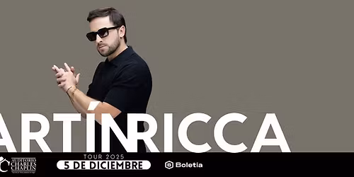 Mart\u00edn Ricca Tour 2025 Guadalajara "Auditorio Charles Chaplin"