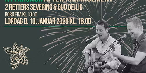 NYT\u00c5RSKUR Del \u24f6 \/\/ Aften Arrangement \/\/ 2-retters & Duo Dejlig