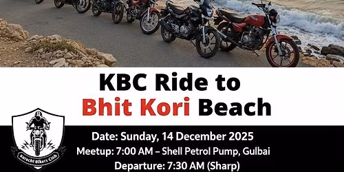 KBC Ride to Bhit Khori Beach