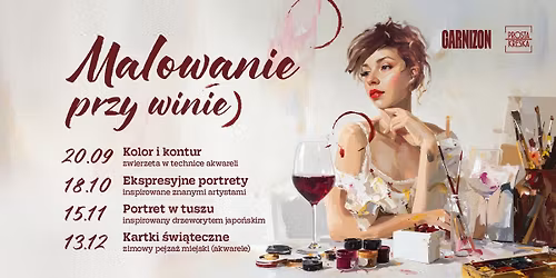 Malowanie przy winie: Portret w tuszu inspirowany drzeworytem japo\u0144skim!