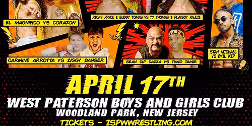 ISPW Wrestling Friday Night Lightning in Woodland Park, NJ