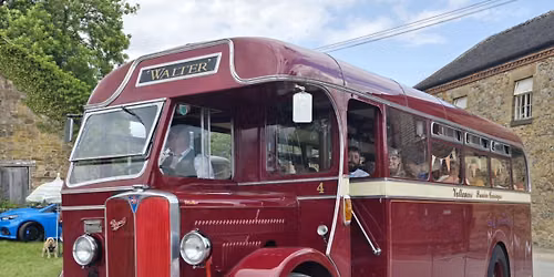 Vintage Bus Excursion with Roast Dinner on a Steam Train