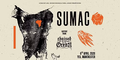 SUMAC LIVE in Manchester | Monday 6th April 2026