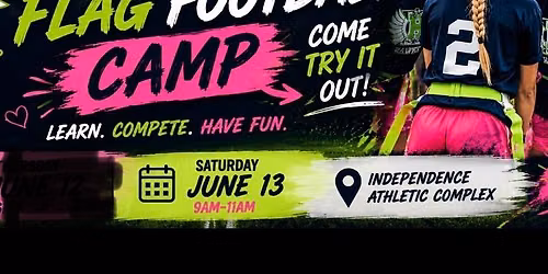 FREE GIRLS Flag Football Camp