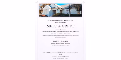 Denton Woman\u2019s Club Meet & Greet