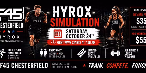 F45 Chesterfield - HYROX Simulation