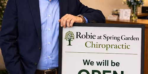 Robie at Spring Garden Chiropractic Open Saturday, June 13th