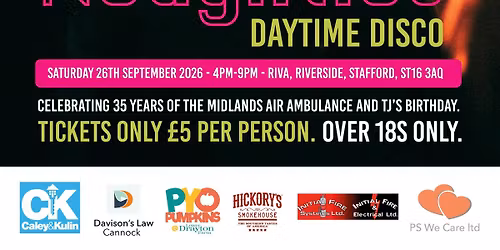 Oh My Days TJ's 90's &amp; Noughties Daytime Disco - Celebrating 35 Years Of The Midlands Air Ambulance!