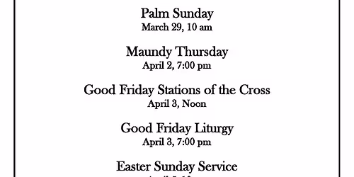 Good Friday Stations of the Cross