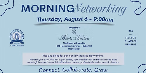 August Morning Networking - 8\/6\/26