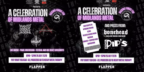 A CELEBRATION OF MIDLANDS METAL: A Fundraiser for Heavy Metal Therapy
