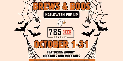 BREWS & BOOS- HALLOWEEN POP UP AT 785 BEER COMPANY