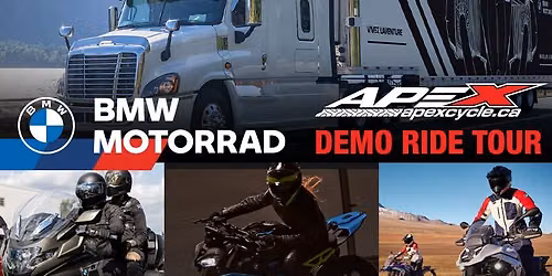 BMW Motorrad RIDE Tour demo days, Wed. July 8th & Thurs, July 9th!