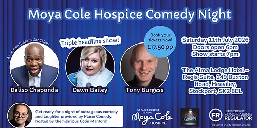 Moya Cole Hospice Comedy Night