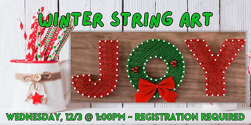 Winter Joy String Art for Adults
