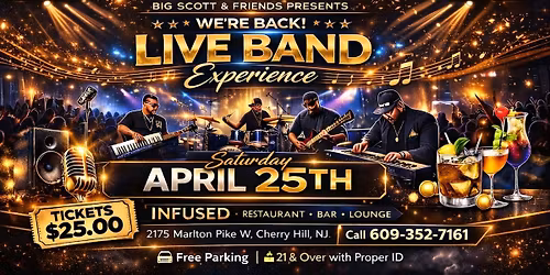 R&B Night with Live Band & DJ playing great music all night Hosed by Big Scott & Friends