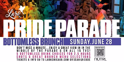 Chicago Pride Parade Bottomless Brunch And Viewing Party 2026