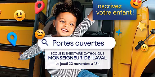 Soir\u00e9e portes ouvertes \u00e0 l'\u00c9\u00c9C Monseigneur-de-Laval \u00e0 Hamilton