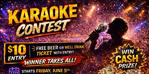 Karaoke Contest at Backstreet Bar and Grill