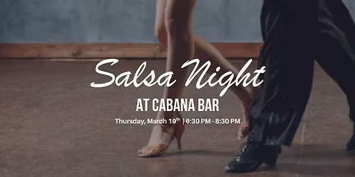 Thursday Salsa Night at Cabana Bar