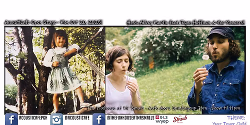 AcoustiCafe Open Stage - host Abbey Martin ft Ryan Hoffman & the Pioneers!!