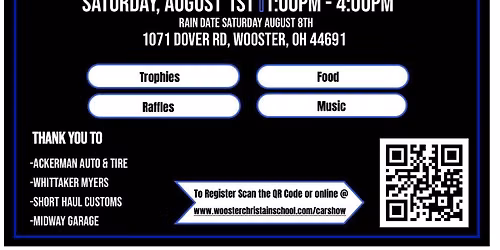2nd Annual Wooster Christian Car, Truck & Bike show