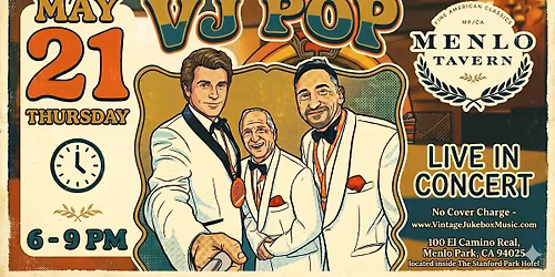 THE DEBUT YOU CAN\u2019T MISS: VJ Pop Hits the Menlo Tavern!