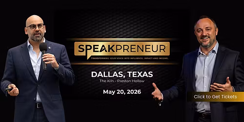 Speakpreneur LIVE: One Day Workshop - Dallas, Texas