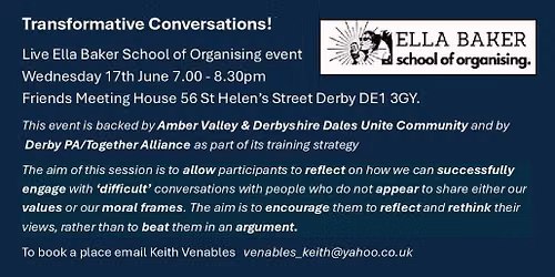 Transformative Conversations - changing minds!