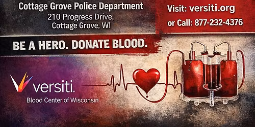 Cottage Grove Police Department Blood Drive