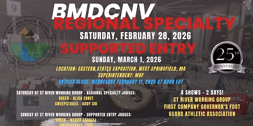 BMDCNV 2026 Regional Specialty & Supported Entry
