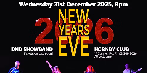 NYE 2026 COUNTDOWN PARTY