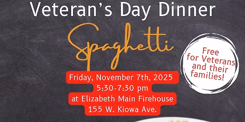 Veterans Day Spaghetti Dinner