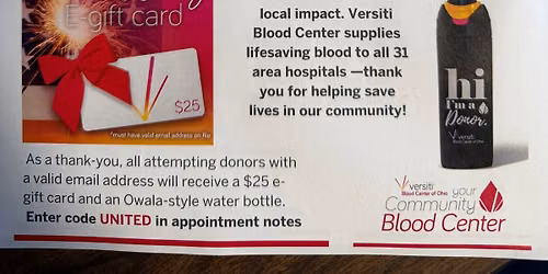 Save Lives - Donate Blood at Vandalia UMC Monday July 6 3-7pm