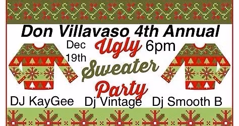 4th Annual Ugly Sweater Contest w\/ Prizes @ Don Villavaso on the Bayou