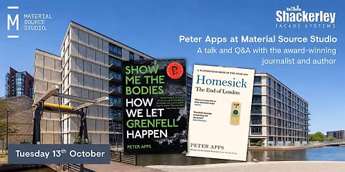 A Talk from Peter Apps, award-winning author of Show Me the Bodies