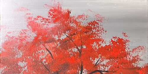 Join Brush Party with Jess to paint 'Autumn Blaze' in Sheffield