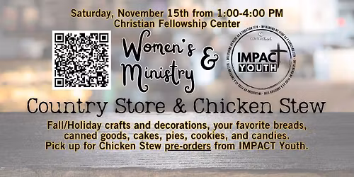 Country Store - Chicken Stew & Pie Sale