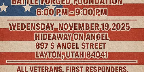 BBQ Potluck Dinner Hosted By: Battle Forged Foundation