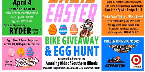 The Oasis Easter Bike Giveaway & Egg Hunt