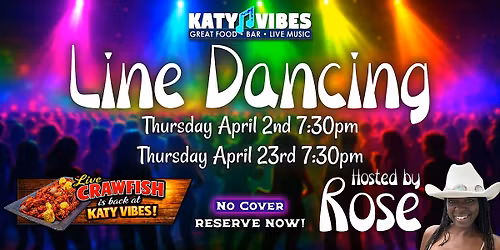 Line Dancing with Rose at Katy Vibes!