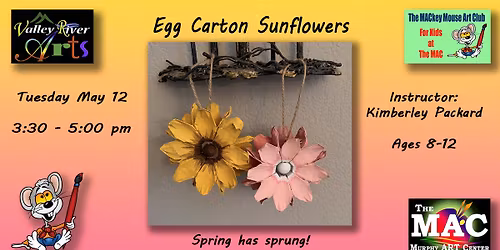 Egg Carton Sunflowers