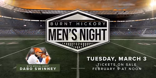 \ud83c\udfc8 Men\u2019s Night 2026 at Burnt Hickory