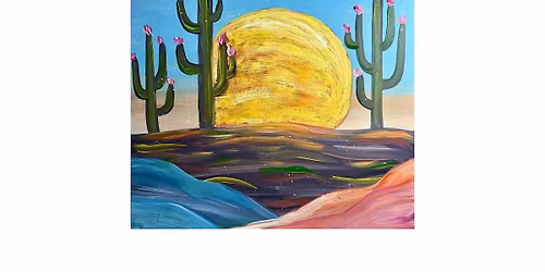 Elsa's on Linden Public Cactus Paint Party